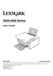 Lexmark 3500-4500 Series manual. Camera Instructions.